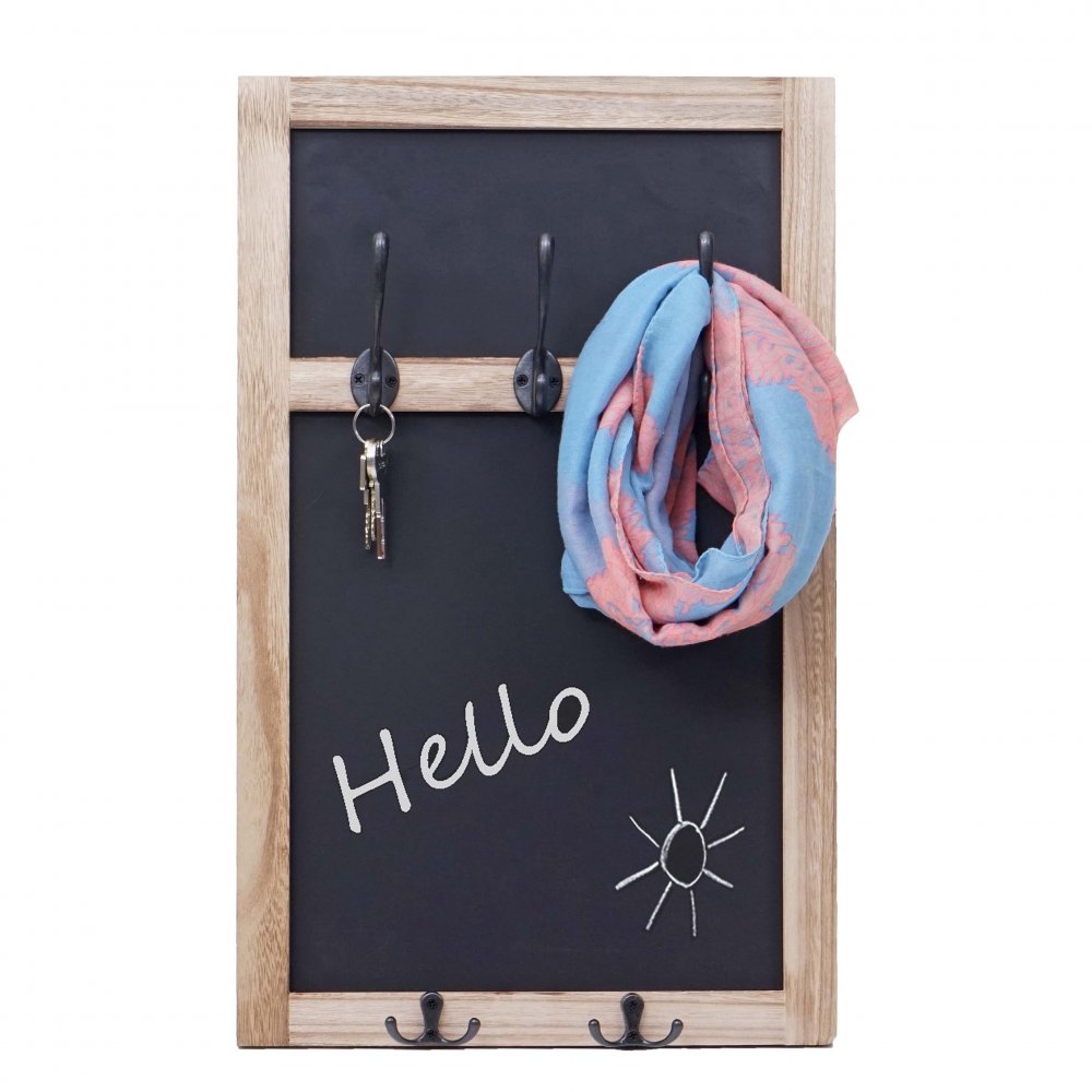 Nástěnný věšák s tabulí