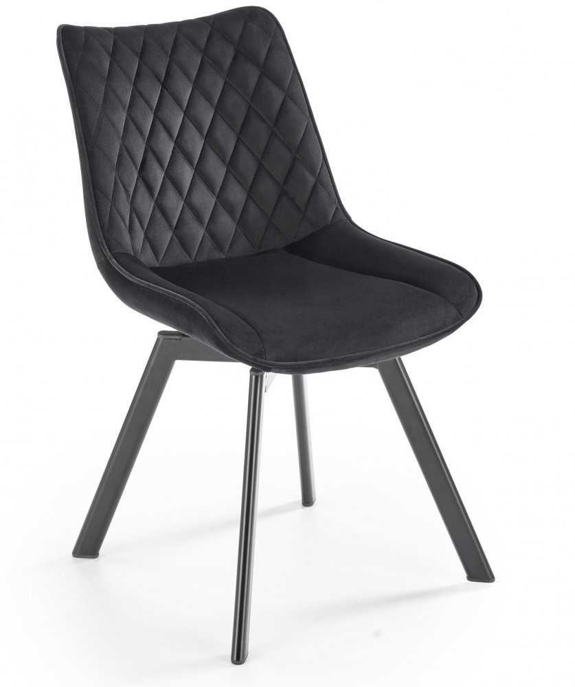 Otočná jedálenská stolička K520 Halmar Čierna