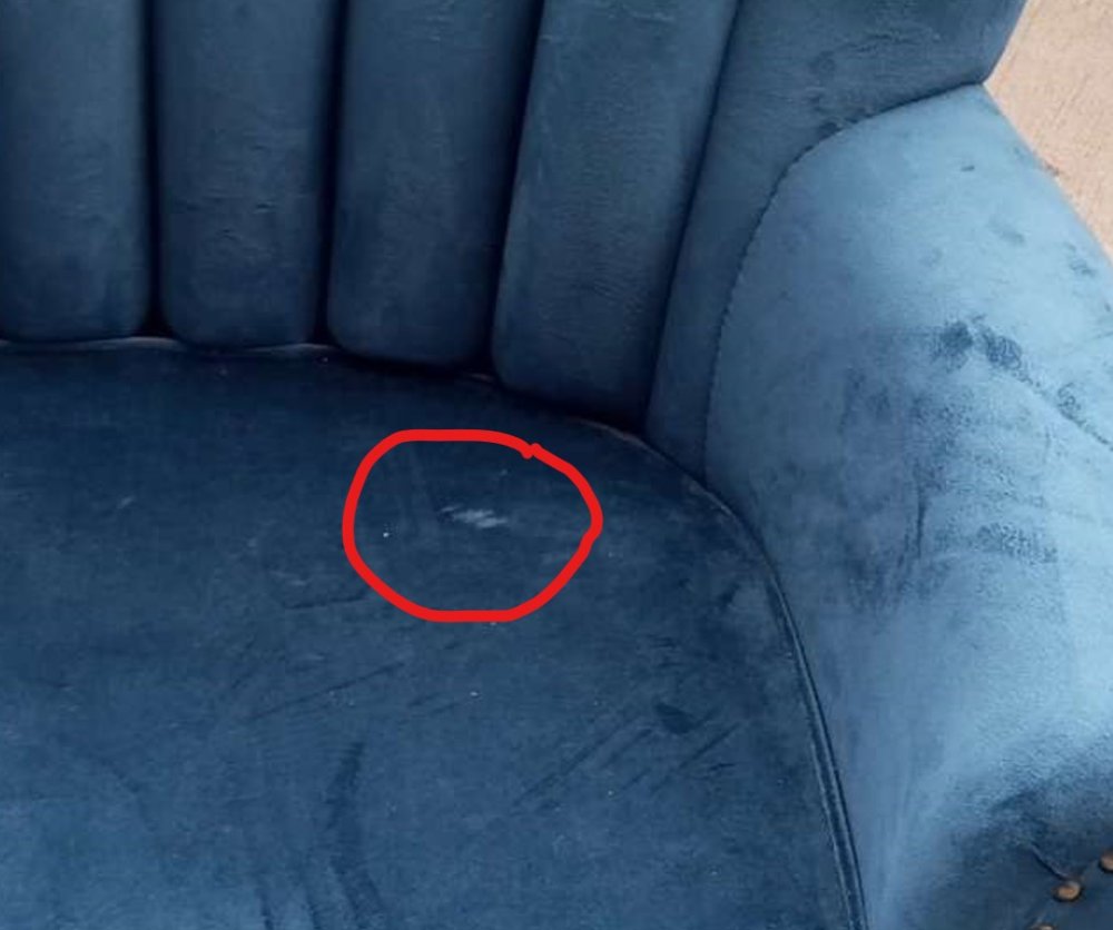 Křeslo Titan tmavě modrá/černá Obrázek