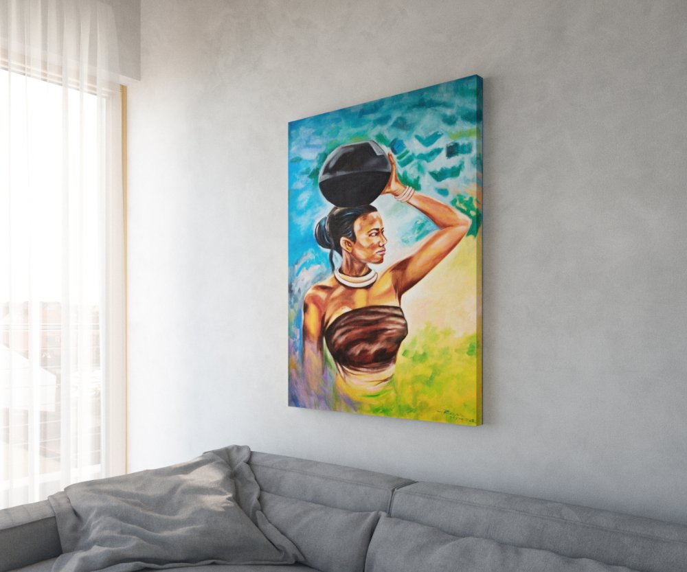 Obraz Afrika 100x140 cm vícebarevná akryl na plátně Obrázek