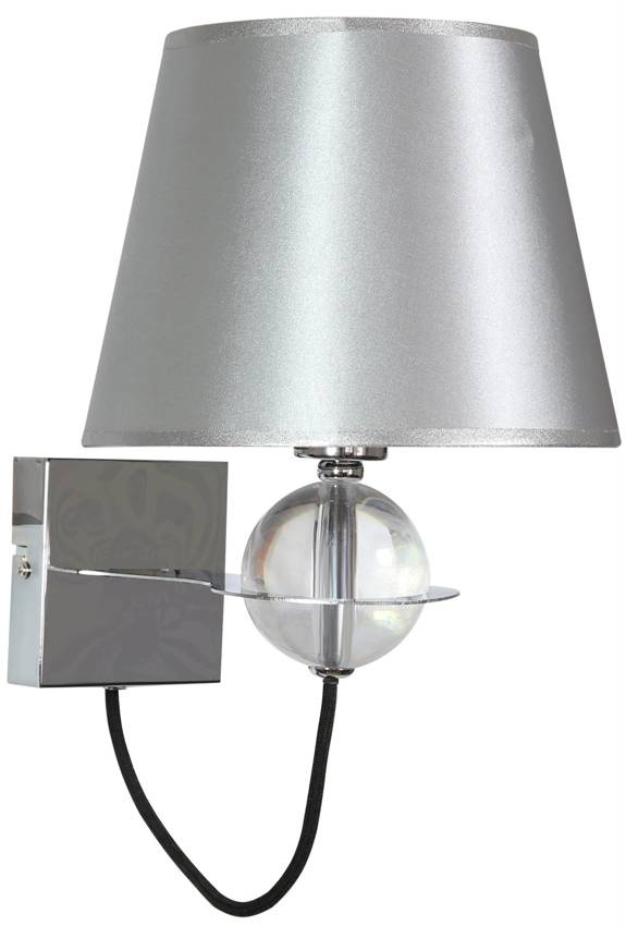 Nástenná lampa 1X40W E14 strieborná TESORO