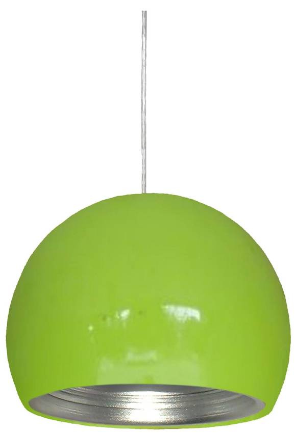 Stropná závesná lampa 1X60W E27 zelená/strieborná PICTOR