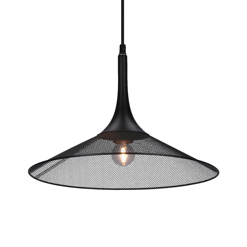 Závesná lampa čierna 36 cm Kiruna M Ledea