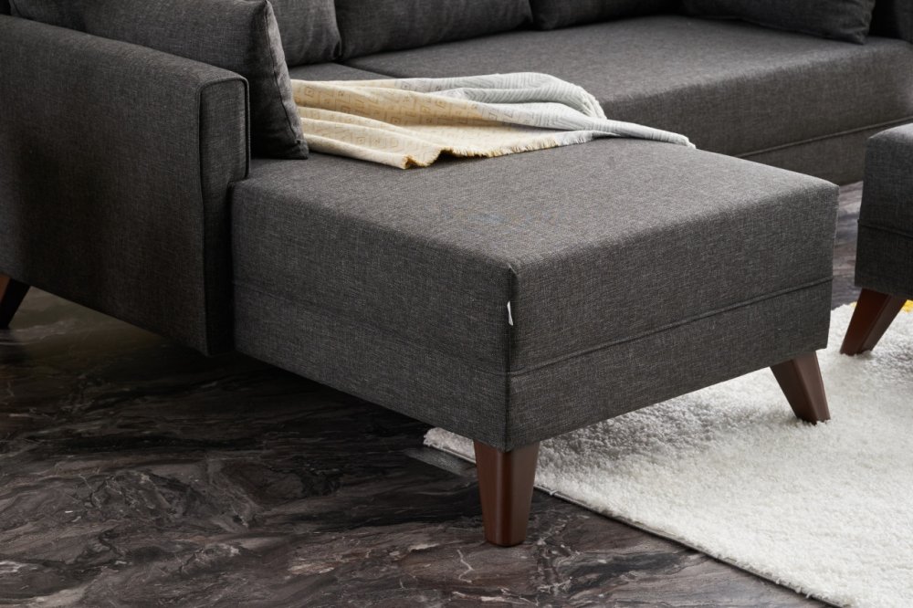 Rohová rozkládací pohovka Bella Mini Corner Sofa Left - Anthracite (obrázek 7)