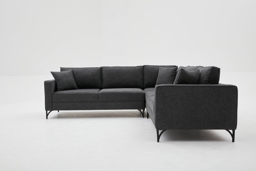 Rohová sedací souprava Berlin - Anthracite, Black (obrázek 7)