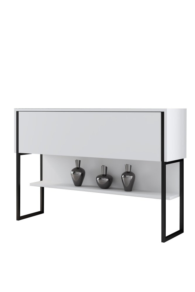 Komoda Luxe - Black, White (obrázek 5)