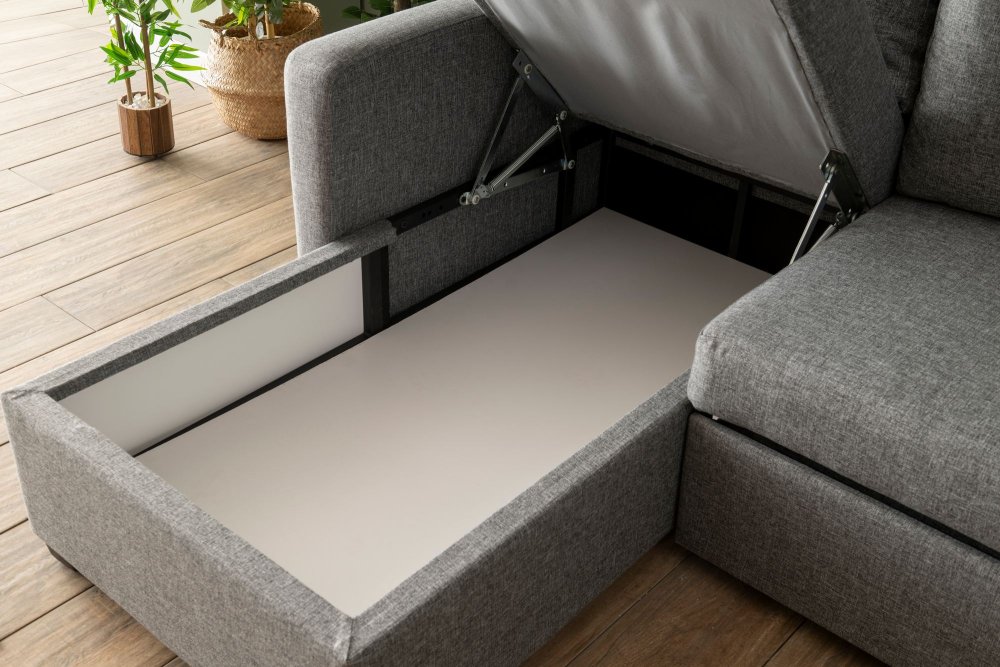 Rohová rozkládací pohovka Kado - Light Grey (obrázek 13)
