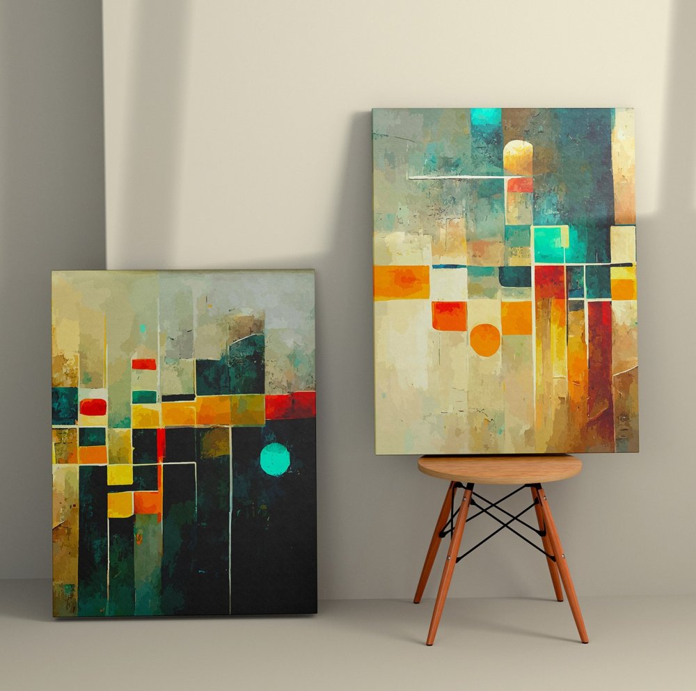 Dekoratívny obraz na plátne (2 kusy) 2KNV4318 - 50 x 70