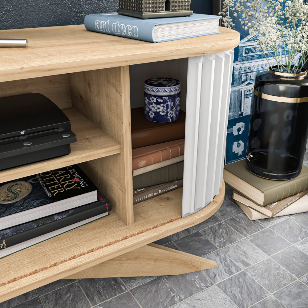 TV stolek Stor - Sapphire, White (obrázek 10)