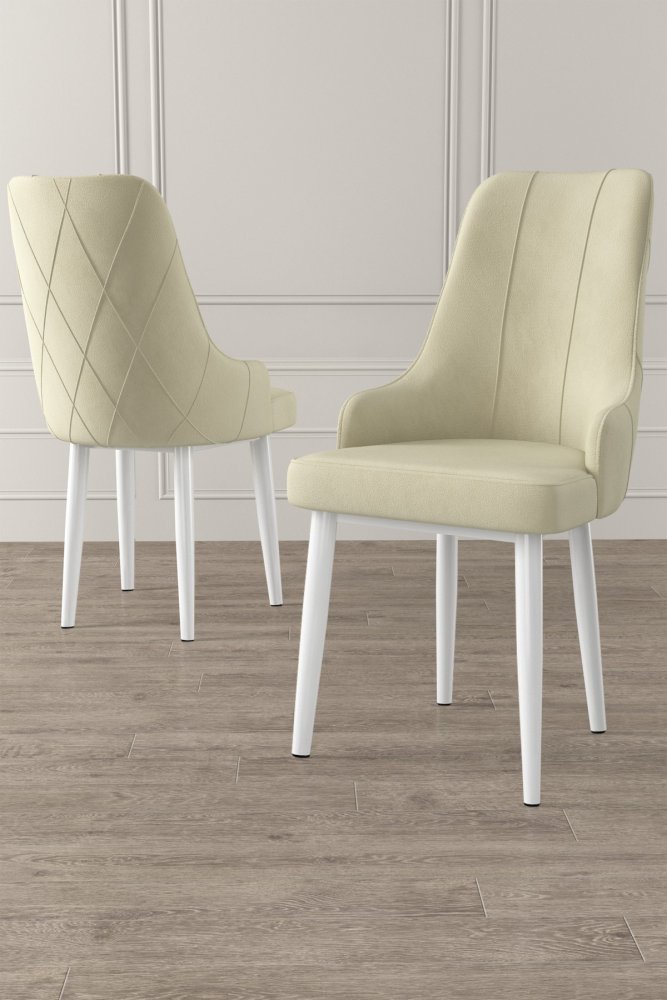 Súprava stoličiek (4 kusy) Trex - Cream, White