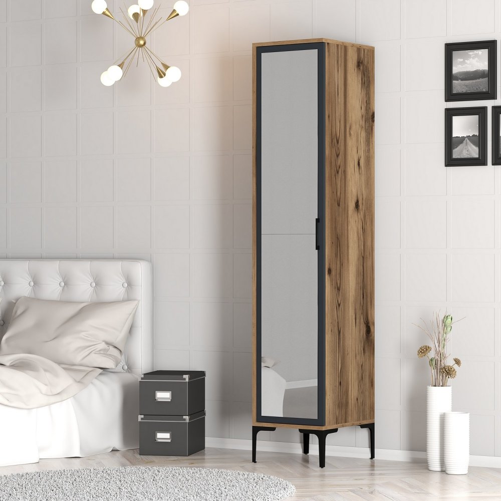 Šatní skříň Kumsal R - Walnut, Anthracite (obrázek 5)