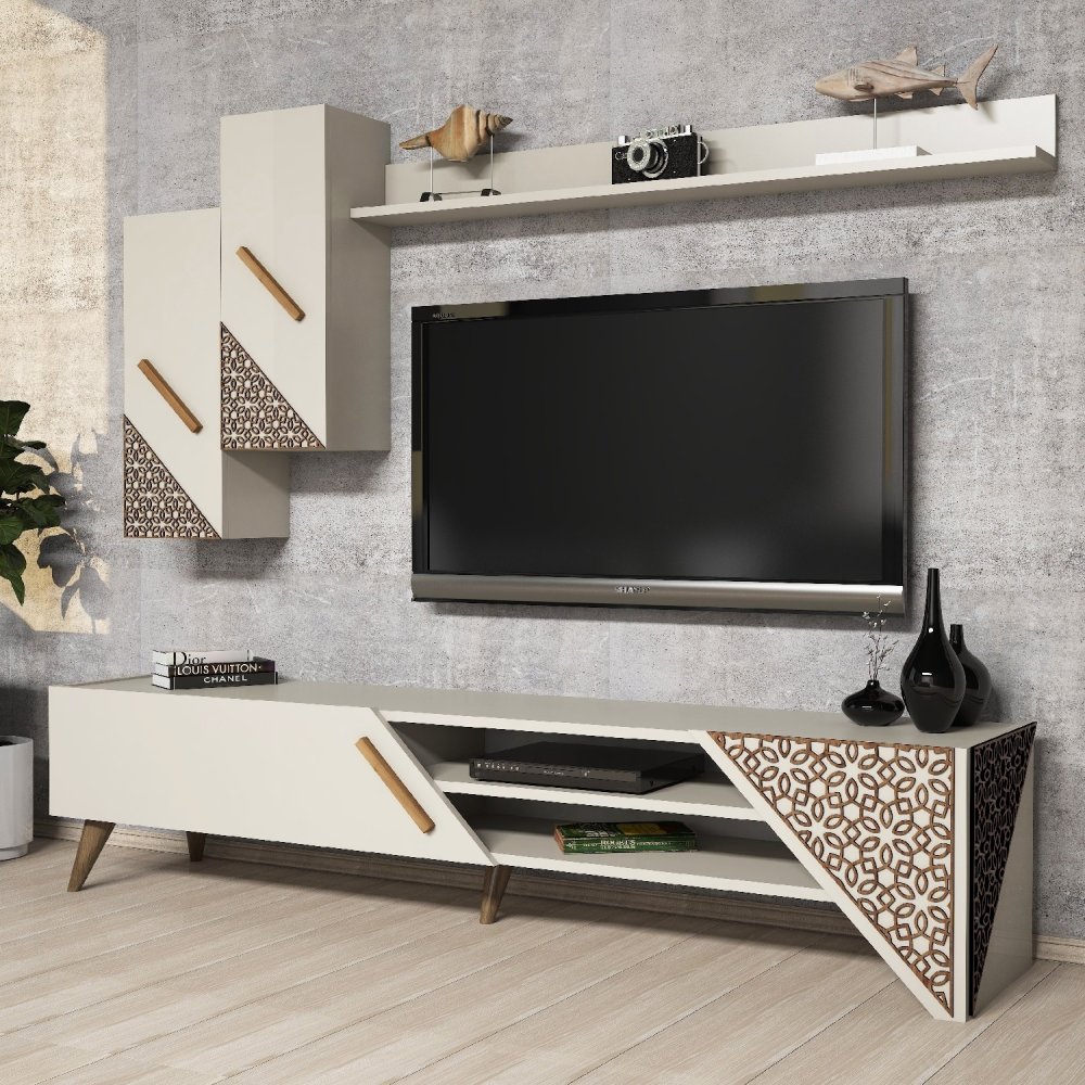TV stěna / Sestava pod TV Beril - Cream (obrázek 5)