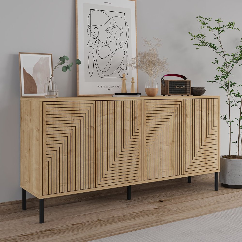 Konzolový stolek Evolet - Sapphire Oak (obrázek 6)