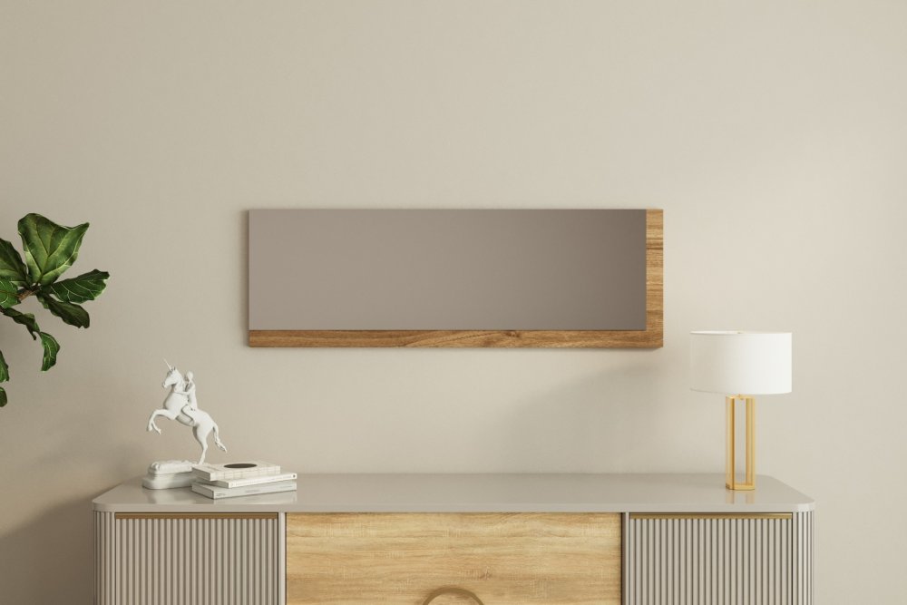 Zrcadlo Lariya - White, Walnut (obrázek 3)