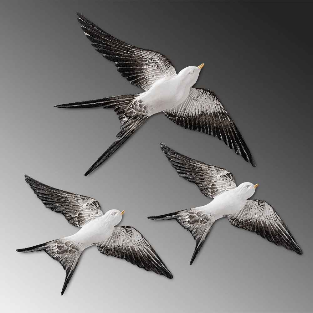 Dekorativní doplněk na zeď Flying Swallow - 2 (obrázek 4)