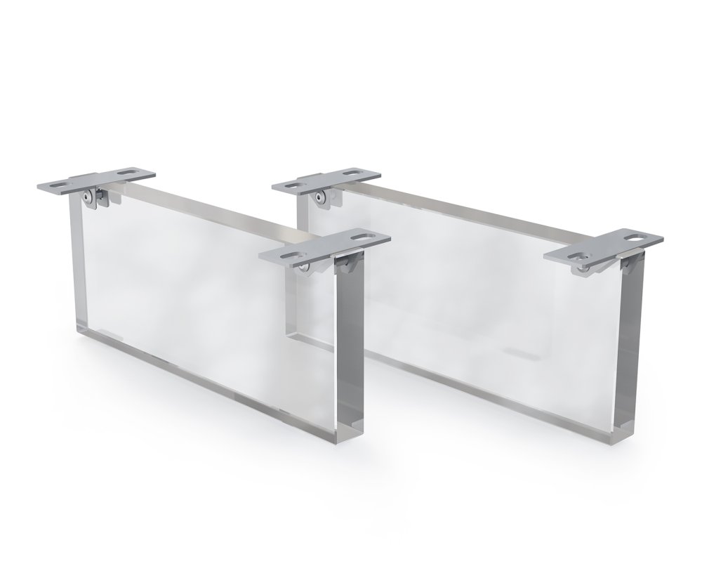 Podstava závesné 20 cm akryl pre skrine hĺbky 60 cm (2-dielna sada)