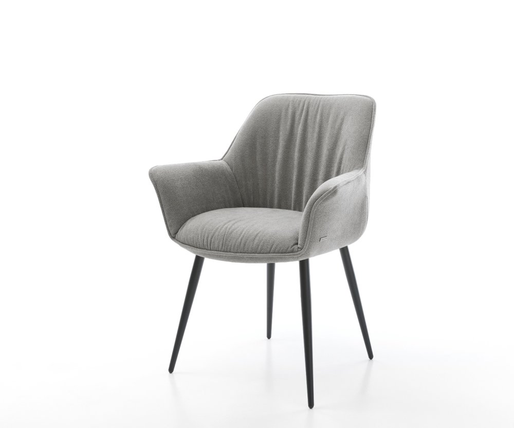 Jedálenská stolička Keila-Flex so opierkami texturovaná látka mäkký