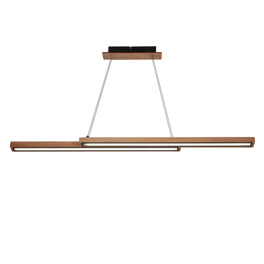 Levně Sento lampa wisząca drewniany 13W LED 4000K maskownica czarna