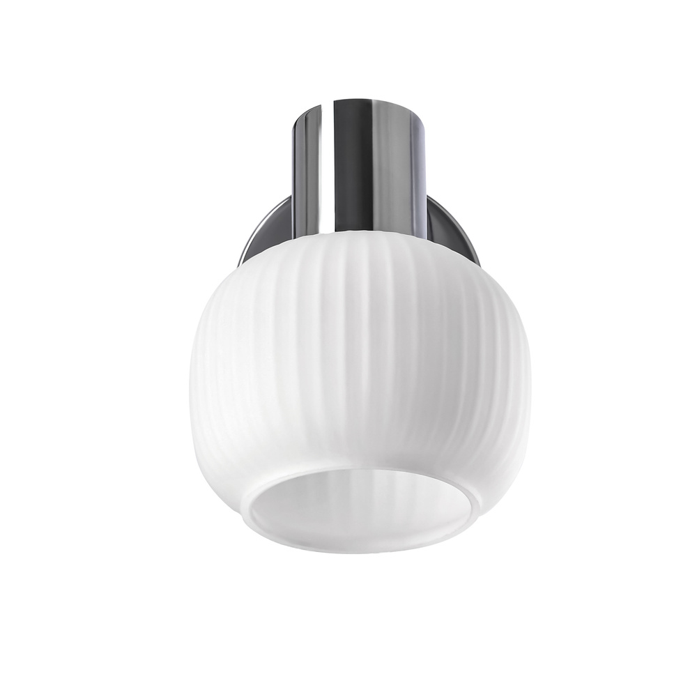 Kinkiet ANDRUS chromowy 1x40W E14  elegancka lampa ścienna klasyczna do salonu sypialni przedpokoju garderoby oświetlenie dodatkowe