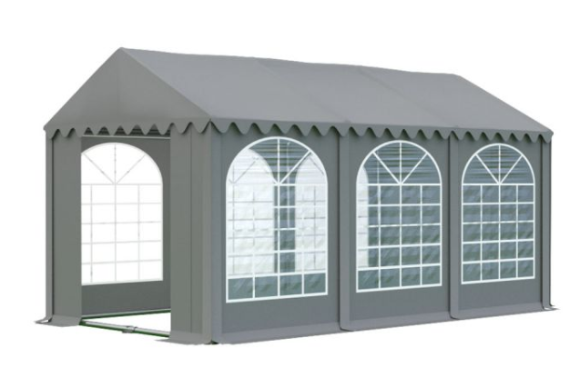 Zahradní párty stan 4x6m PROFI Šedá