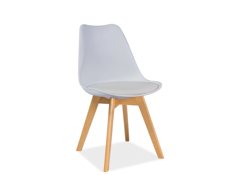 E-shop Jídelní židle KRIS buk Bílá,Jídelní židle KRIS buk Bílá