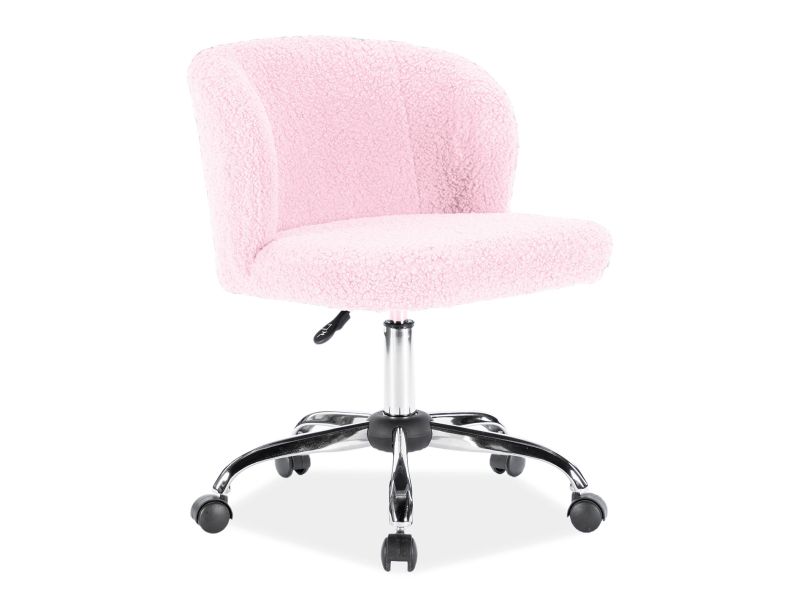 E-shop Kancelářská židle DOLLY Světle růžová,Kancelářská židle DOLLY Světle růžová