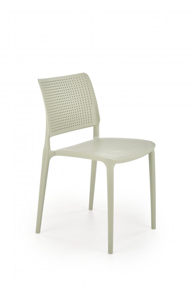 Stohovatelná jídelní židle K514 Halmar Světle zelená