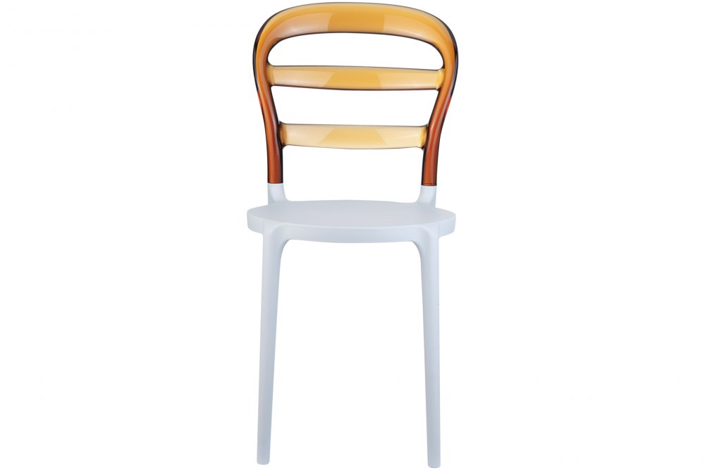Jedálenská stolička Dekorhome Biela / hnedá
