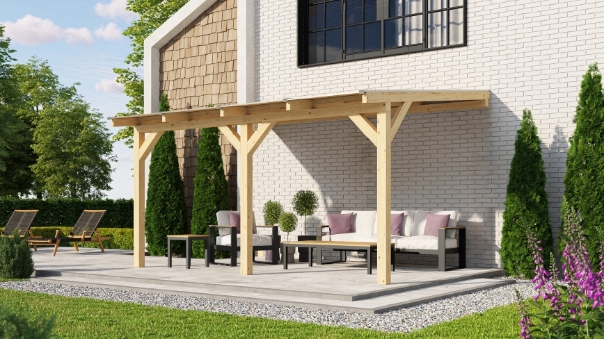 Drevená záhradná pergola 672 Weka