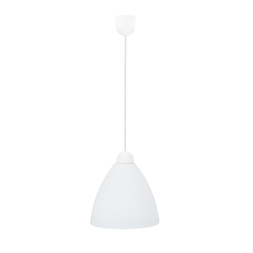 závesná lampa menti biele tienidlo biele