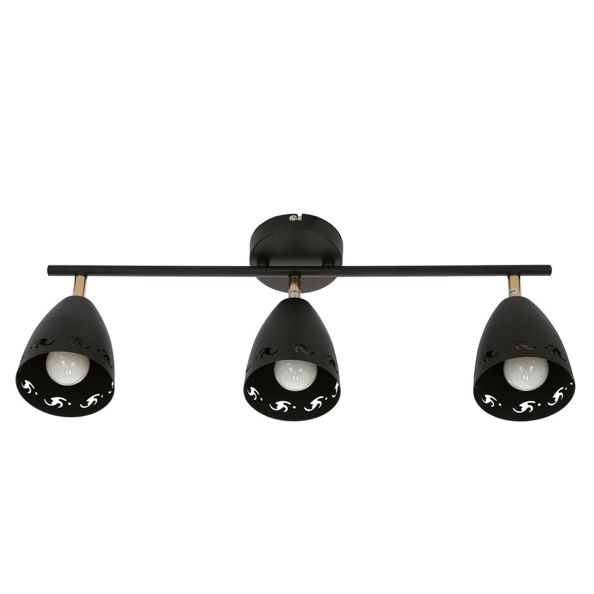 Stropná lampa 3xE14 70cm COTY STRIP ČIERNA