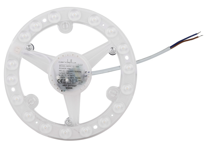 LED panel 18W LED 19CM 6500K studená biela rozeta pre stropné svietidlo Merc02