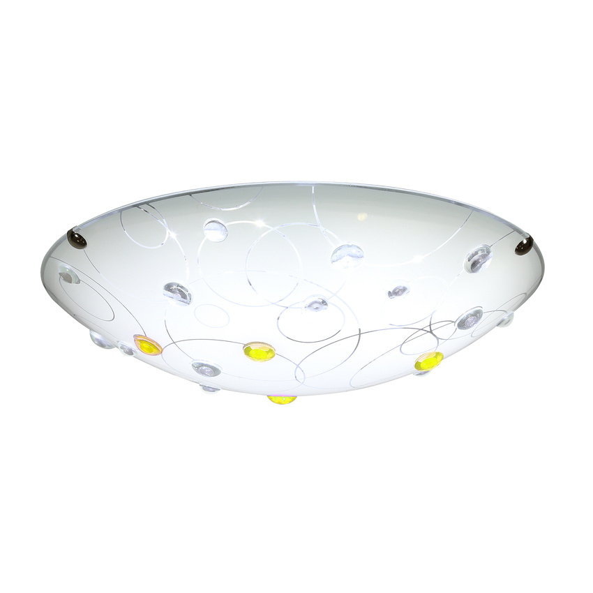 Stropné svietidlo Floki Plafond 30 1x60W E27 jantárové