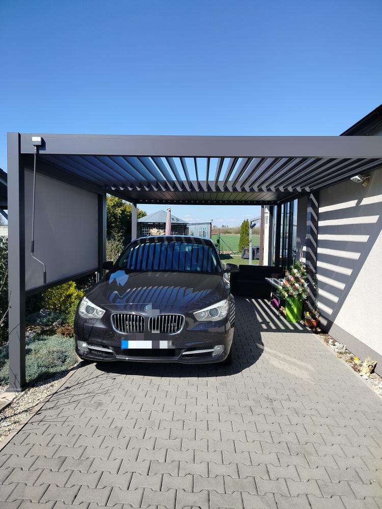 Zástěna 3 m pro bioklimatickou pergolu Rojaplast Obrázek