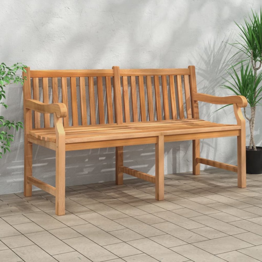 Záhradná lavica 150 cm teak Dekorhome