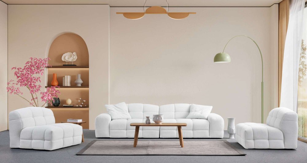 Kreslo / Jednomiestna pohovka Pescara O1 - White