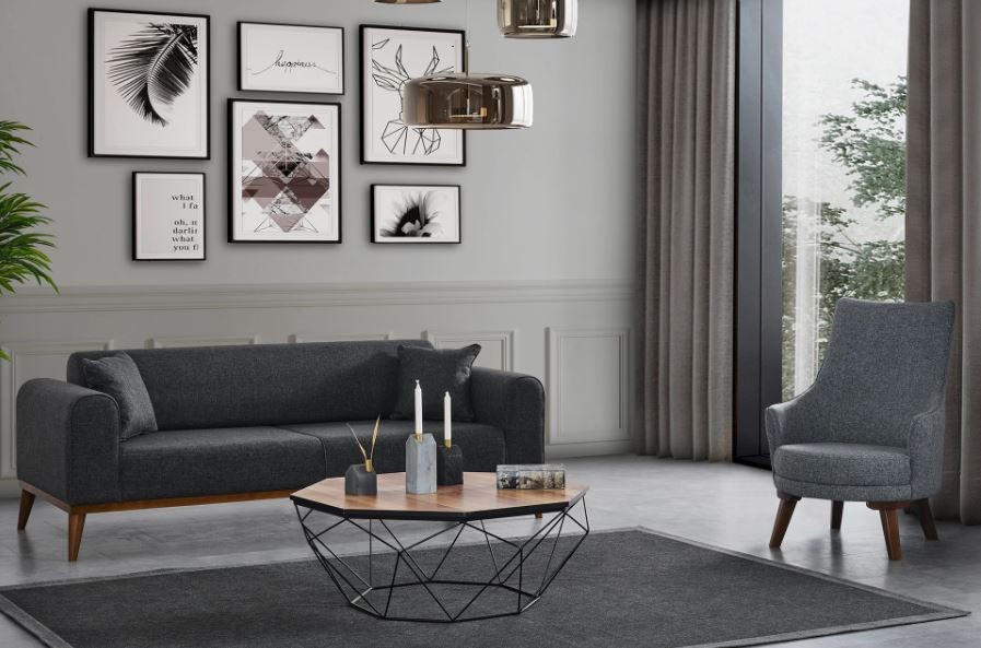 Trojmiestna rozkladacia pohovka Cofi 3 Seater - Anthracite