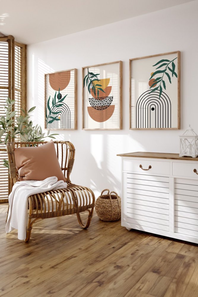 Dekoratívny rámovaný obraz (3 kusy) Artsycllct33