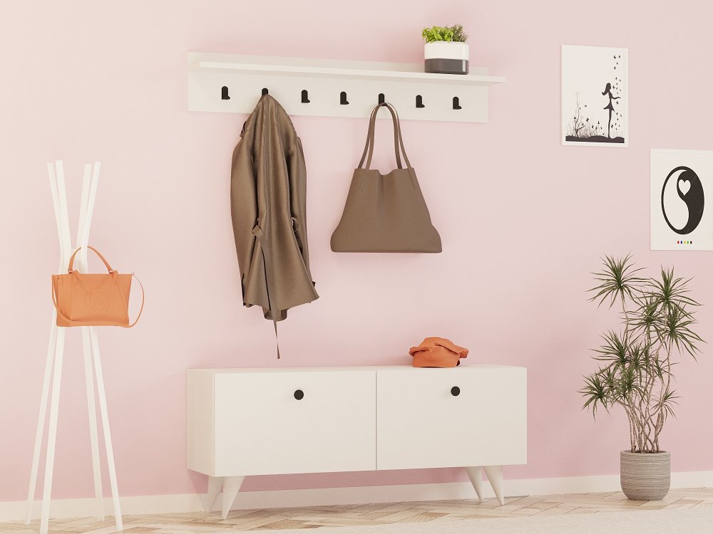 Predsieňová stena Rupa - White