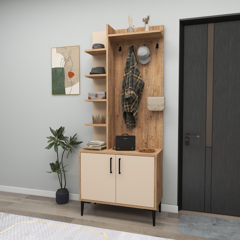 Predsieňová stena Julendor - Atlantic Pine, Beige