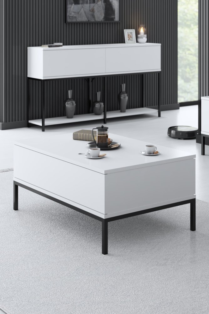 Living Room Furniture Set Lord - Black, White (obrázek 8)