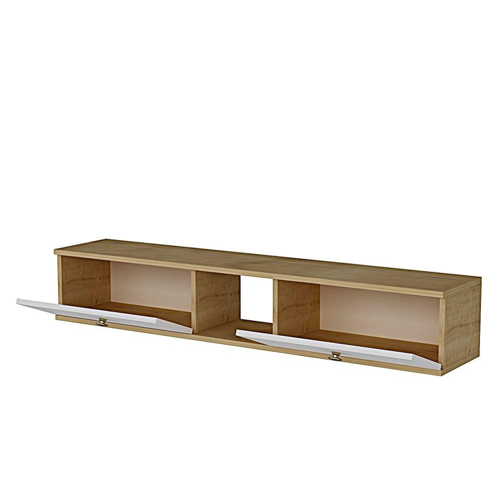 TV stolek Zuzu 150 - Sapphire Oak, White (obrázek 4)
