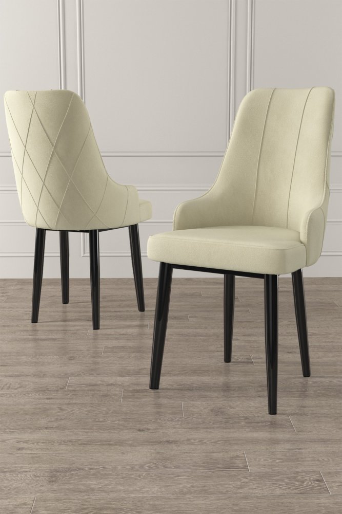 Súprava stoličiek (4 kusy) Trex - Cream, Black