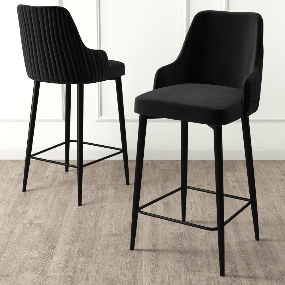 Bar Stool Set (4 Pieces) Enox - Black