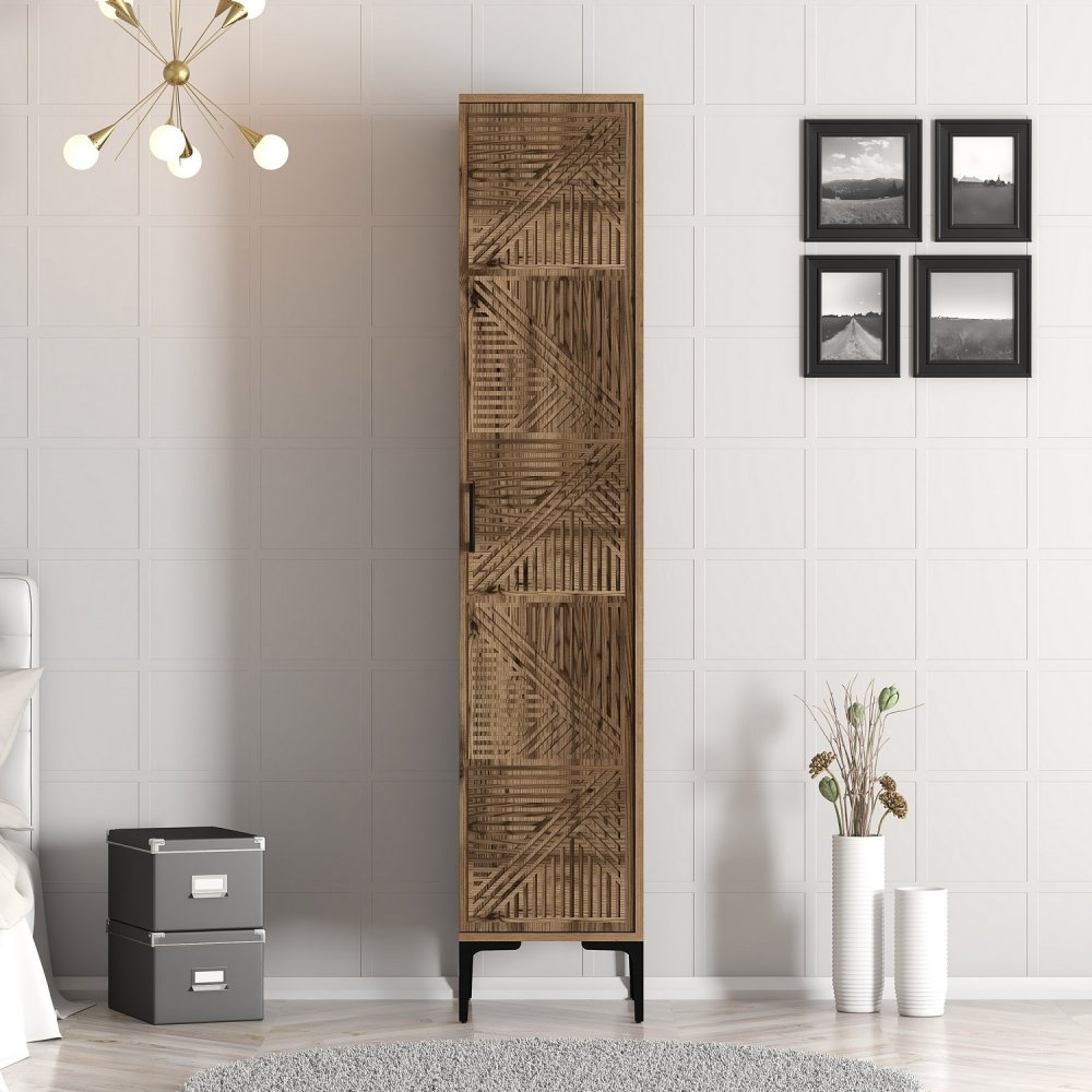 Šatní skříň Kumsal P - Walnut (obrázek 7)