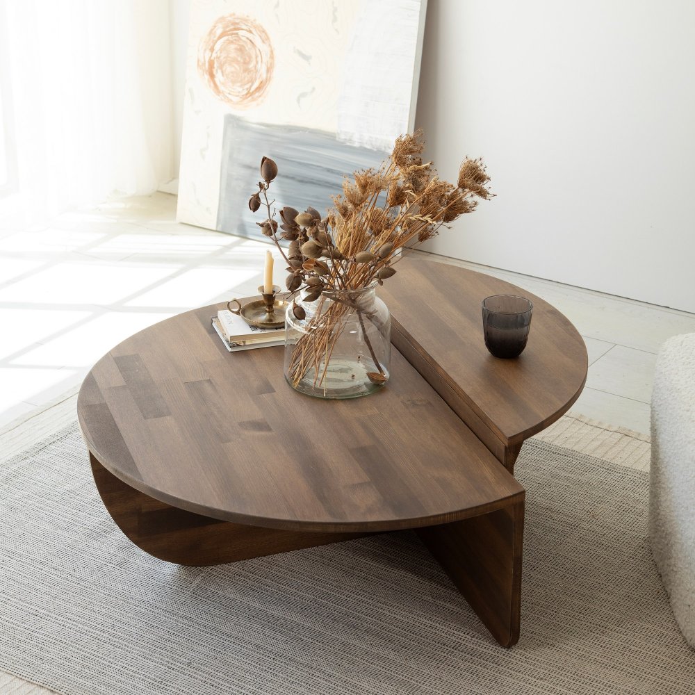 Sada konferenčních stolků Podium Wood - Walnut (obrázek 9)
