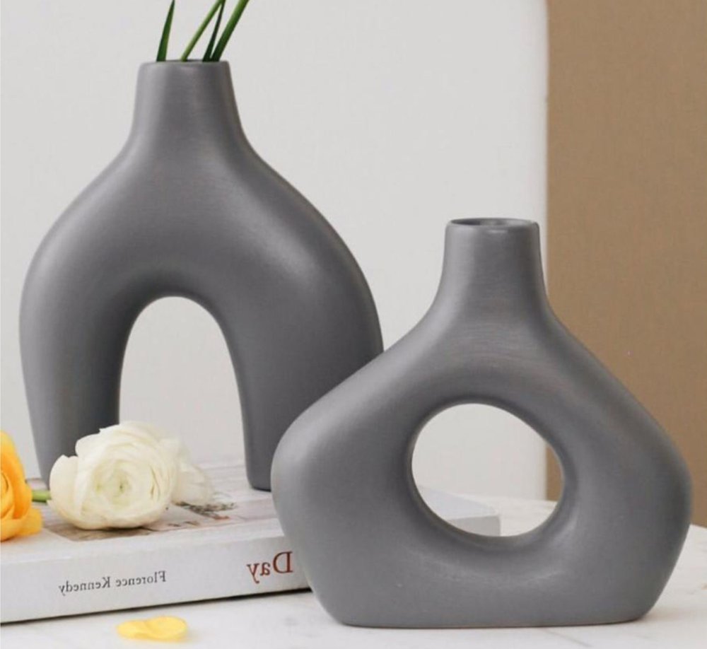 Vase Set Iskandinav - Grey