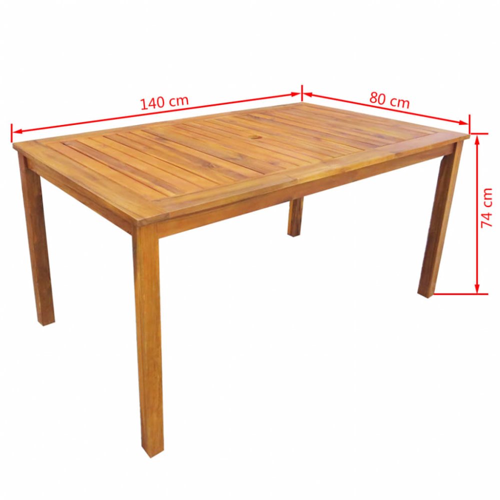 Záhradný jedálenský set 7 ks hnedá