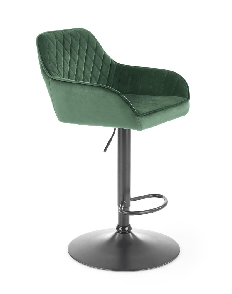 Levně Barová židle H103 Halmar Tmavě zelená