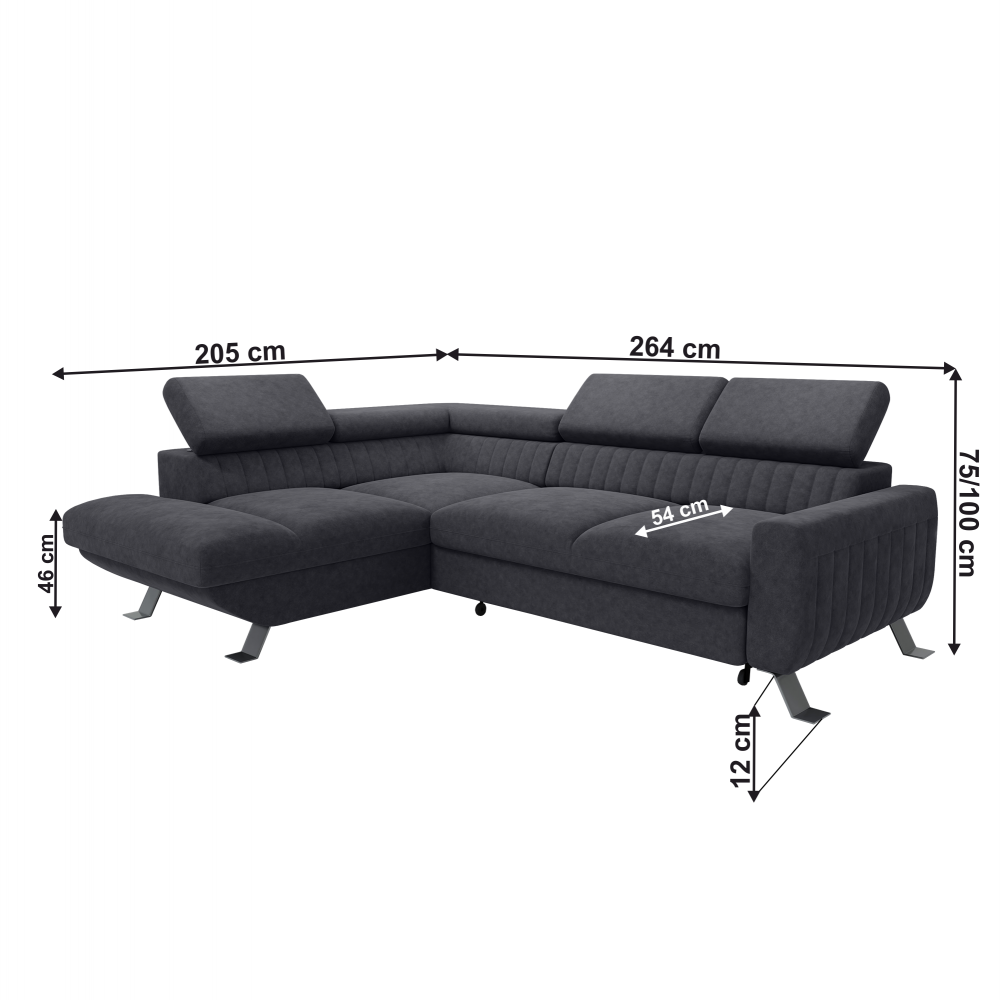 Rozkládací sedací souprava AMURA Tempo Kondela Pravé Obrázek